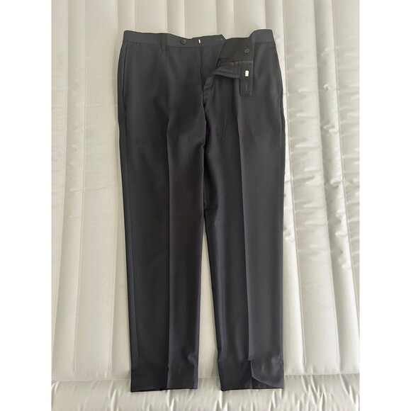 Billionaire Italian Couture Black Wool Trousers Pants Size XL (44)Rare